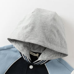 Dave&Bella Boys Autumn Casual Outdoor Long Sleeve Hooded Jacket Top