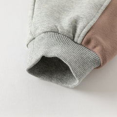 Dave&Bella Boys Autumn Grey Outdoor Sport T-shirts Drawstring Pants Set