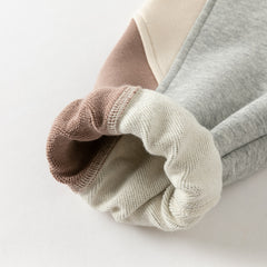 Dave&Bella Boys Autumn Grey Outdoor Sport T-shirts Drawstring Pants Set