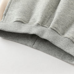 Dave&Bella Boys Autumn Grey Outdoor Sport T-shirts Drawstring Pants Set