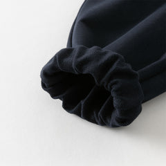 Dave&Bella Boys Autumn Navy Blue Cotton Outdoor Drawstring Sweatpants