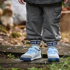 Dave&Bella Boys Autumn Grey Cotton Drawstring Casual Knit Pants