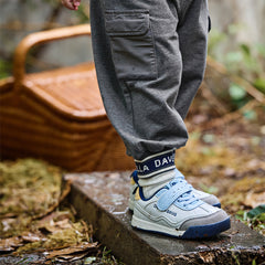 Dave&Bella Boys Autumn Grey Cotton Drawstring Casual Knit Pants