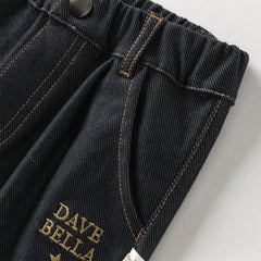 Dave&Bella Boys Autumn Casual Denim Blue Jeans Pants