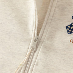 Dave&Bella Toddler Boys Apricot Outdoor Hooded Coat Long Pants Suits