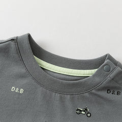 Dave&Bella Boys Autumn Cotton Blue/Grey Classical T-shirt Top