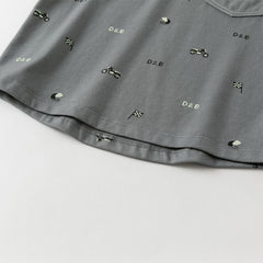 Dave&Bella Boys Autumn Cotton Blue/Grey Classical T-shirt Top