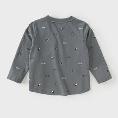 Dave&Bella Boys Autumn Cotton Blue/Grey Classical T-shirt Top