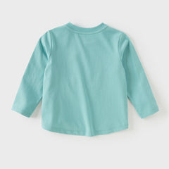 Dave&Bella Boys Autumn Cotton Blue/Grey Classical T-shirt Top