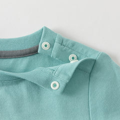 Dave&Bella Boys Autumn Cotton Blue/Grey Classical T-shirt Top