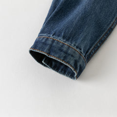 Dave&Bella Boys Autumn Casual Cotton Denim Blue Shirt Top