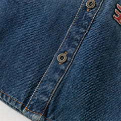 Dave&Bella Boys Autumn Casual Cotton Denim Blue Shirt Top