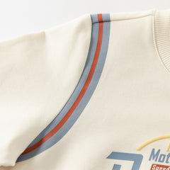 Dave&Bella Toddler Girls/Boys Cotton Beige Casual Sweatshirts