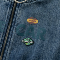 Dave&Bella Boys Autumn Denim Blue Cool Long Sleeve Hooded Jacket Coat