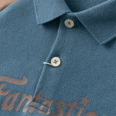 Dave&Bella Toddler Boys Autumn Leisure Blue Polo T-shirts Tops