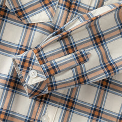 Dave&Bella Boys Autumn Cotton Casual Blue Plaid Shirt Top