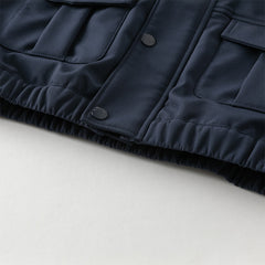 Dave&Bella Toddler Boys Autumn Navy Blue Outwear Padded Jackets