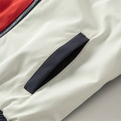 Dave&Bella Boys Autumn Navy Blue Windproof Outdoor Sport Jacket Coat