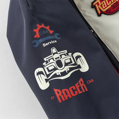 Dave&Bella Boys Autumn Navy Blue Windproof Outdoor Sport Jacket Coat