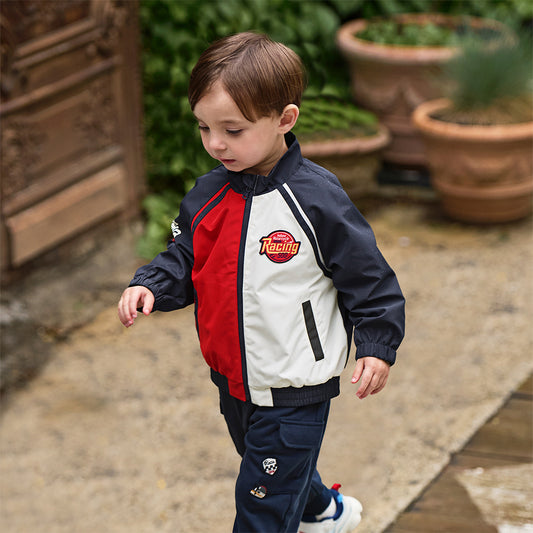 Dave&Bella Boys Autumn Navy Blue Windproof Outdoor Sport Jacket Coat