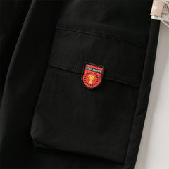 Dave&Bella Boys Autumn Black Casual Drawstring Joggers Pants