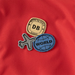 Dave&Bella Toddler Boys Autumn Dark Red Awesome Hooded Coat