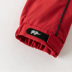 Dave&Bella Toddler Boys Autumn Dark Red Awesome Hooded Coat