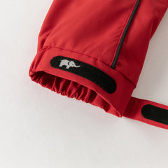 Dave&Bella Toddler Boys Autumn Dark Red Awesome Hooded Coat