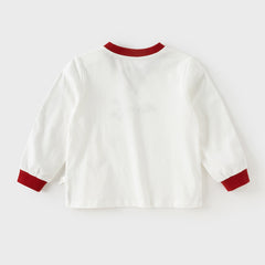 Dave&Bella Boys Autumn Cotton Beige Sports T-Shirts Top