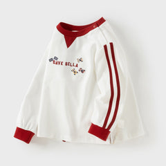 Dave&Bella Boys Autumn Cotton Beige Sports T-Shirts Top