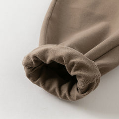 Dave&Bella Boys Autumn Cotton Brown Print T-shirt Top Pant Outfit Sets