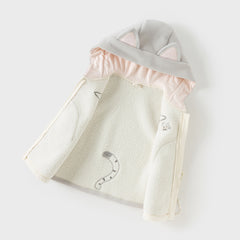 Dave&Bella Girls/Boys Autumn Cute Antistatic Sleeveless Hooded Vests Tops