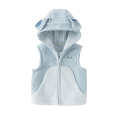 Dave&Bella Girls/Boys Autumn Cute Antistatic Sleeveless Hooded Vests Tops