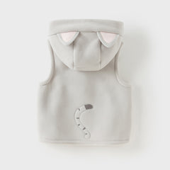 Dave&Bella Girls/Boys Autumn Cute Antistatic Sleeveless Hooded Vests Tops