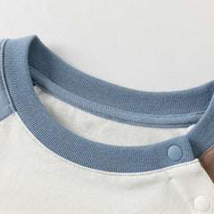 Dave&Bella Boys Autumn Cotton Casual Cartoon Print Long Sleeve T-shirt