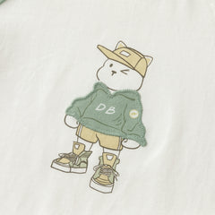 Dave&Bella Boys Autumn Cotton Casual Cartoon Print Long Sleeve T-shirt