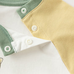 Dave&Bella Boys Autumn Cotton Casual Cartoon Print Long Sleeve T-shirt