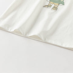 Dave&Bella Boys Autumn Cotton Casual Cartoon Print Long Sleeve T-shirt