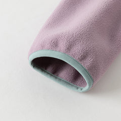 Dave&Bella Girls/Boys Autumn Purple/Blue Outdoor Warm Windproof Hooded Jacket