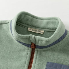 Dave&Bella Girls/Boys Autumn Purple/Blue Outdoor Warm Windproof Hooded Jacket