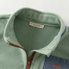 Dave&Bella Girls/Boys Autumn Purple/Blue Outdoor Warm Windproof Hooded Jacket