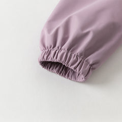 Dave&Bella Girls/Boys Autumn Purple/Blue Outdoor Warm Windproof Hooded Jacket