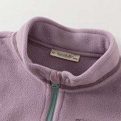 Dave&Bella Girls/Boys Autumn Purple/Blue Outdoor Warm Windproof Hooded Jacket