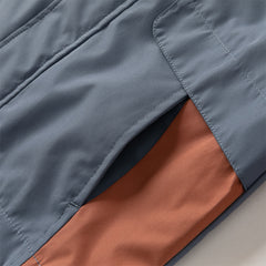 Dave&Bella Girls/Boys Autumn Purple/Blue Outdoor Warm Windproof Hooded Jacket