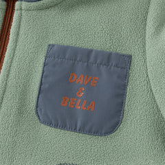 Dave&Bella Girls/Boys Autumn Purple/Blue Outdoor Warm Windproof Hooded Jacket