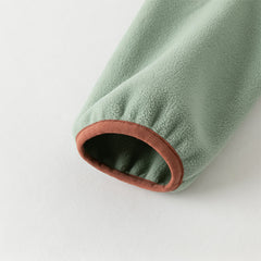 Dave&Bella Girls/Boys Autumn Purple/Blue Outdoor Warm Windproof Hooded Jacket