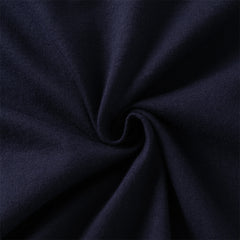 Dave&Bella Toddler Boys Autumn Cotton Navy Blue Leisure T-shirts Tops