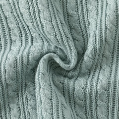 Dave&Bella Toddler Boys Blue Cotton Pullover Shirt-style Sweater Tops