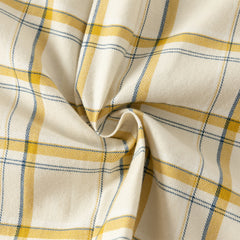 Dave&Bella Toddler Boys Autumn Cotton Yellow White Plaid Shirts Tops