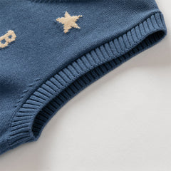 Dave&Bella Boys Autumn Casual Cotton Dark Blue Sleeveless Vest Top